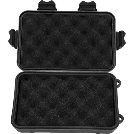 Coffre de survie robuste imperméable antichoc portable pour camping extérieur kit de survie noir (1/5)