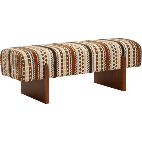 Panca etnica multicolor con struttura in legno (1/5)