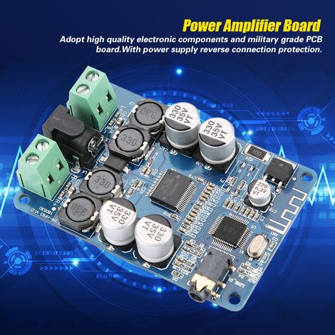 Carte d'amplificateur audio Bluetooth V2.1 2x25W TDA7492P avec interface AUX HW-893 (1/5)