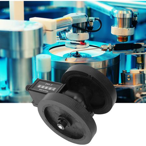 Mesureur de longueur à cinq chiffres pour cuir, câble et plastique – Compteur à rouleaux 09999,9 (1/5)
