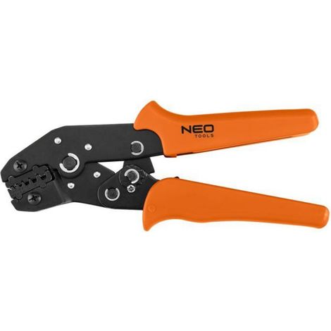 Pince À Sertir - 0,25 À 6 mm² - Pour Embouts Câbles Électriques - Ergonomique - Orange - 1 Pièce (1/4)