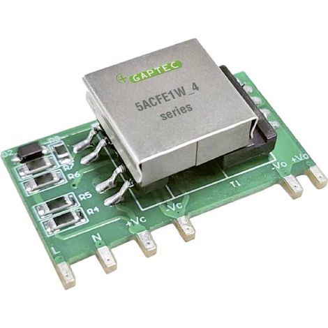 Gaptec 5ACFE1W24S4 Convertisseur AC/DC 24 V/DC 210 mA 5 W Y330573
