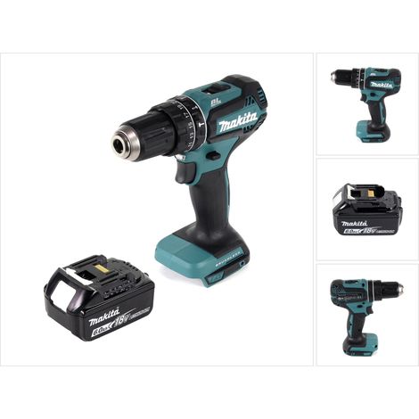 Taladro de percusión sin cable Makita DHP 485 G1 18 V 50 Nm sin escobillas + 1x batería recargable 6,0 Ah - sin cargador (1/5)