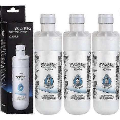 Lot de 3 filtres à eau pour réfrigérateur LG LT1000P ADQ747935 (1/5)