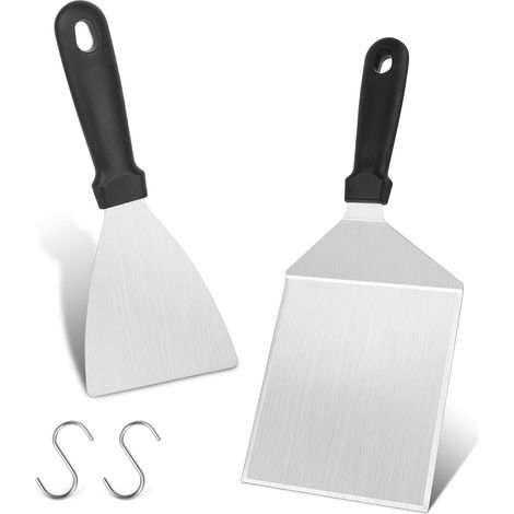Grillwender – 2er-Set – Edelstahl – Rutschfester Griff – Für den Außenbereich (1/5)