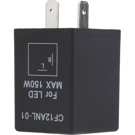 Relais clignoteur LED 2 broches étanche anti-poussière, module flash normalement ouvert pour automobile, électronique véhicule, signalisation clignotante étanche. (1/5)