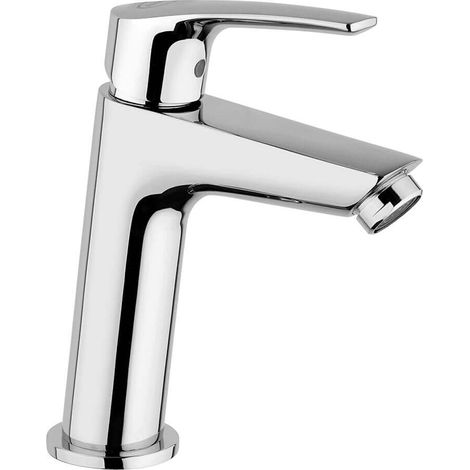Miscelatore lavabo medio Lucente Jacuzzi rubinetteria ottone cromato per piletta clik clak (1/2)