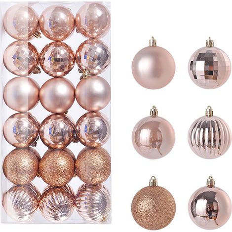 Boule De Décoration De Noël - 36 Pièces - Diamètre 60 Mm - En Plastique Incassable - Pour Arbre De Noël Fête Mariage Bureau Maison