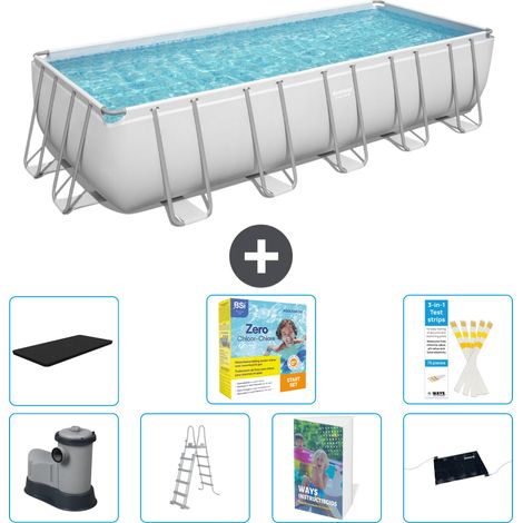 Bestway Power Steel Rechteckig - 640x274x132 cm - 8-teilig S582 (1/4)
