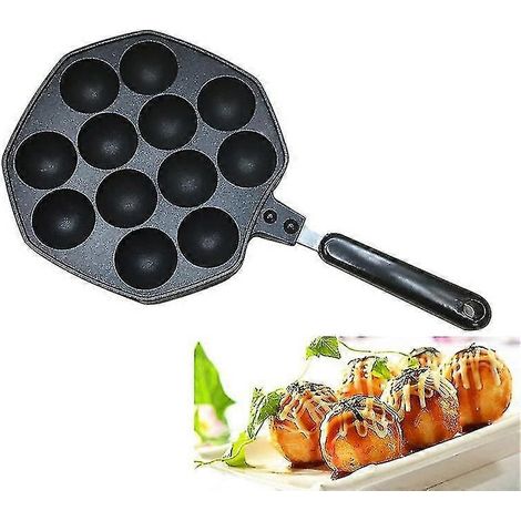 Poêle à takoyaki à 12 cavités, appareil à takoyaki, poulpe, petites boulettes, ustensiles de cuisine, accessoires de cuisine (1/5)