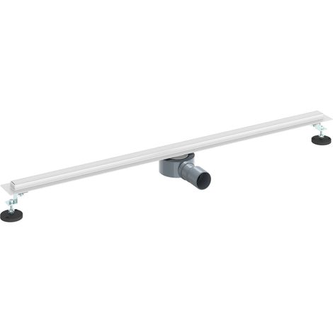 360° Shower Drain with Slim Model Silver 100 cm vidaXL