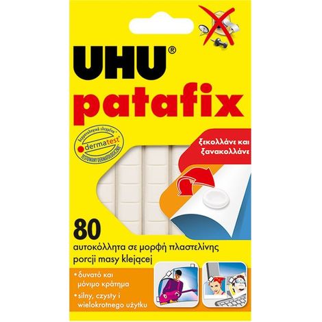 Patafix adesivo in pasta, 80 pezzi UHU