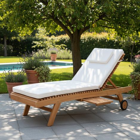 Matelas crème pour bains de soleil