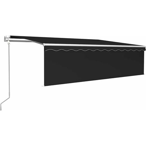 Maison Exclusive - Markise Automatisch Einziehbar mit Volant 5x3 (1/5)