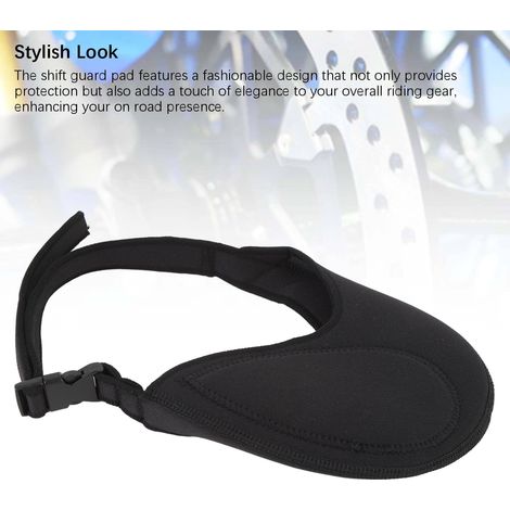 Protège-chaussures pour changement de vitesse moto TPU Noir protection anti-rayures (1/5)