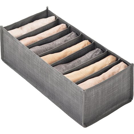 Organisateur de Tiroirs - Non Tissé - Boîte de Rangement pour Sous-Vêtements et Pantalons avec Séparateurs, Durable et Gain de Place (1/5)