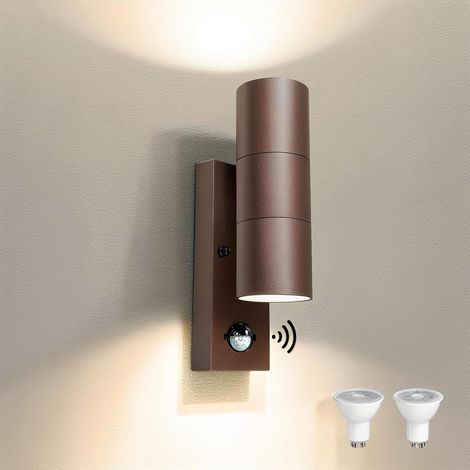 PIR Adjustable Motion Detector Outdoor Light, Red Brown (1/5)