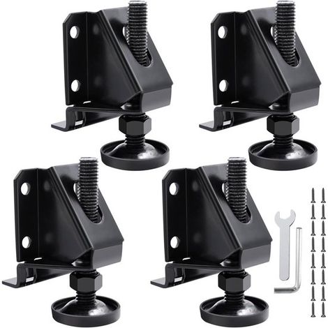 piezas, patas ajustables para armarios, Patas niveladoras, Patas niveladoras, Muebles ajustables, Incluye tornillos, Altura ajustable (1/5)