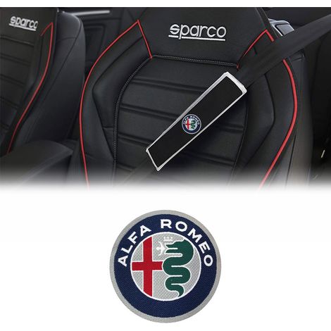Toppa Adesiva Ufficiale Alfa Romeo per Copri Cintura - Modello: LOGO - Dimensione: 75 MM