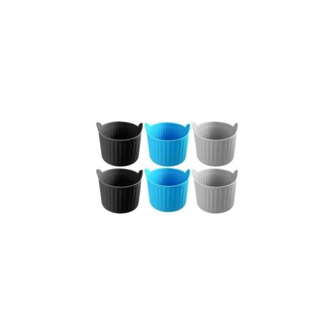 Houhence – Stampo in silicone per friggitrice ad aria – Set da 6 – Resistente al calore – Senza BPA – Accessori da cucina multifunzionali - Crezuo