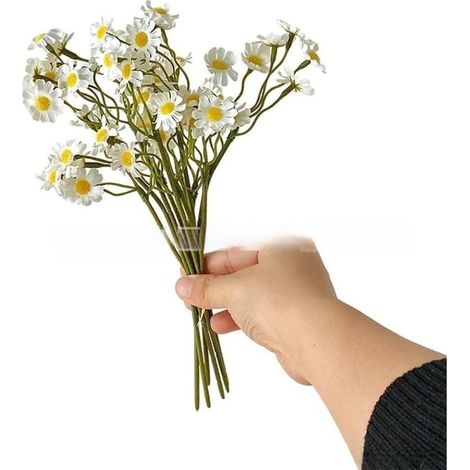 Bouquet de fleurs artificielles en soie à 6 tiges pour mariage, décoration d'intérieur, accessoire de photographie, centre de table, fête, événement (1/4)