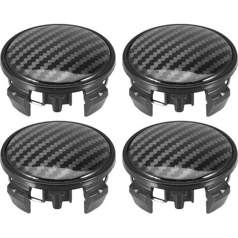 Cache Moyeux Noir 4 Pièces Universel pour Véhicules (1/5)