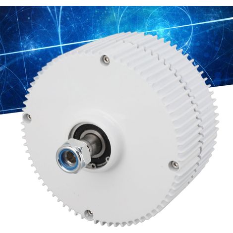 Dreiphasen-Wechselstromgenerator mit Permanentmagneten, 24 V, Doppelwelle, 400 W, für Windkraftanlagen – Synchrongenerator mit Permanentmagneten, Abmessungen 15 x 15 x 15 cm (1/5)