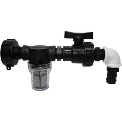 Adaptateur de réservoir IBC avec filtration, adaptateur de tuyau d'arrosage/22 mm