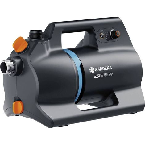 Gardena – Pompe de surface sans fil 18V – Débit 3000 l/h – Hauteur de refoulement 30 m – Idéale pour espaces confinés