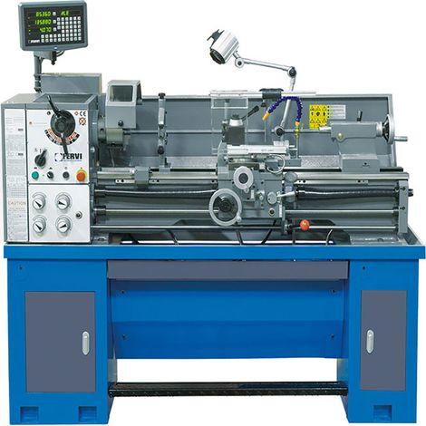 Tornio parallelo ferro metallo con visualizzatore 400v Fervi t998/400v3a