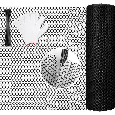 Clôture en Maille Plastique 5 m Niveau côtier Grillage a Poule (1/5)