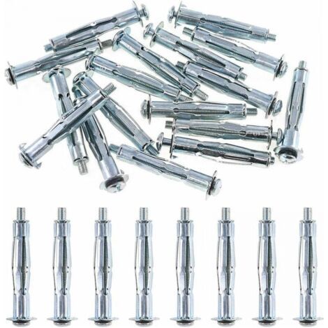 Metall Spreizdübel M4 x 38 (25er-Pack) Gipskarton-Befestigungen - Zink-passiviert, korrosionsbeständig (38 mm lang) (1/4)
