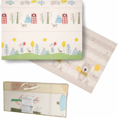 Foam Play Mat, Foldable Reversible 150x200 cm (1/5)