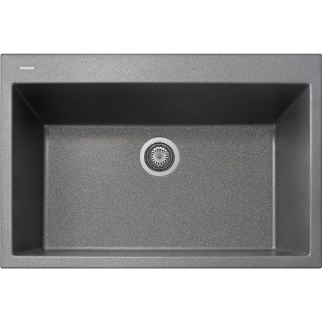 Plados Telma Fregadero Empotrable Monobowl One UM ON8410-42 Ultrametal Titanio 84x56 cm