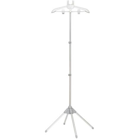 Support pliable pour fer à vapeur – hauteur réglable, léger et portable, avec pinces à vêtements – convient aux fers à vapeur portatifs et verticaux (1/5)