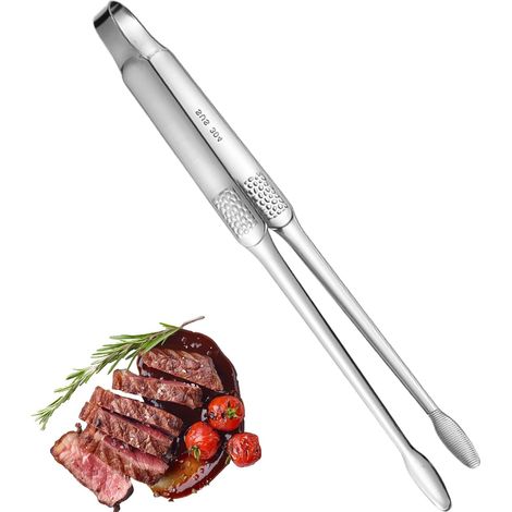 Edelstahl rutschfeste Klemme Metall Kochzange für Buffet