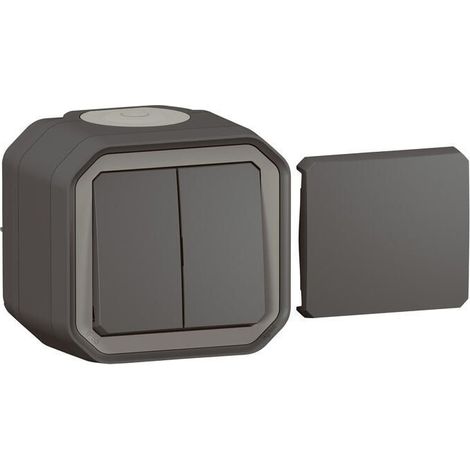 Transformateur réversible - Complet - Saillie - Anthracite - Plexo - 069789L - Legrand (1/6)