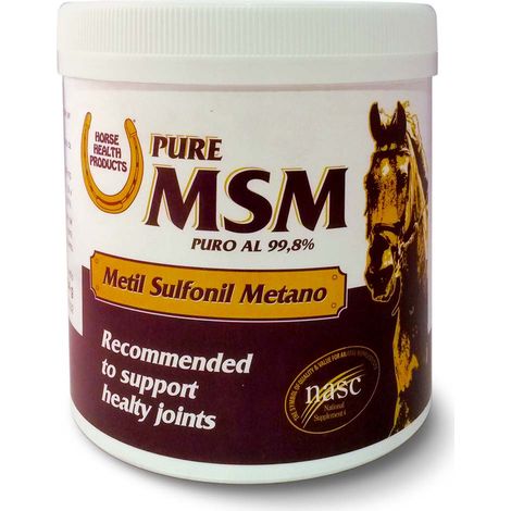 Adjuvant MSM pur pour chevaux ayant des problèmes inflammatoires