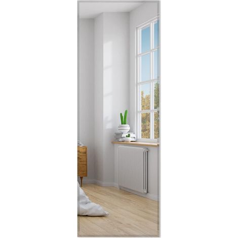 COSTWAY Specchio da Parete 110 x 38 cm, Specchio Rettangolare Montato a Parete, Specchio a Figura Intera per Guardaroba Corridoio Soggiorno