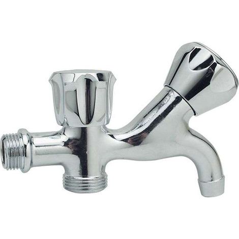 Rubinetto a 2 maniglie con attacco lavatrice 1/2"
