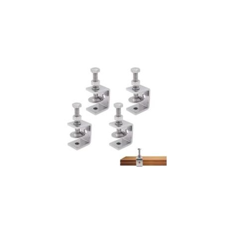 Set di 4 morsetti a C in acciaio inox 304 per impieghi gravosi, morsetti a C da 30 mm, morsetti a vite a C, mini morsetti, morsetti a C piccoli, morsetti M8 per lavorazione del legno, saldatura e edil