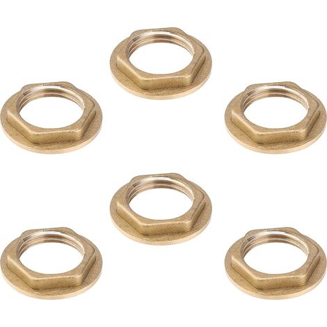 6 Pcs Hex Nuts, Nuts for Flanges 1/2 Inch (1/5)