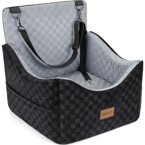 Siège Auto Chien, Extra Stable, pour Chiens de Petite à Moyenne Taille, Rembourrage en Mousse à mémoire de Forme,Housse Lavable,Coussin Double Face, pour siège arrière et siège Avant (1/5)