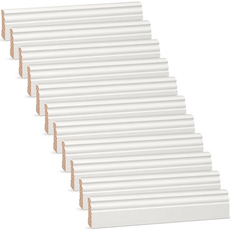 KGM Plinthe Hamburger Pro blanche RAL9010 pin 16x58x2400mm 10 pcs