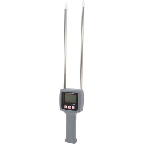 Hay Moisture Meter, Portable Hay Moisture Tester with Digital Display for Cereals, Straw, Bran, Fodder, Leymus Chinensis Emperor Grass, Bamboo Grass Fibre Moisture Meter