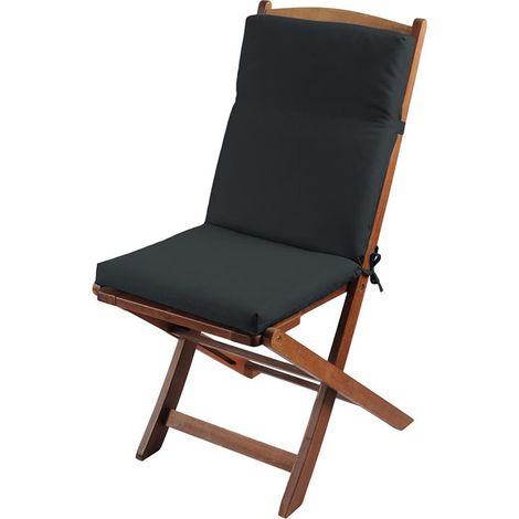 Cojín para sillón de tela Hawai Outdoor Carbón 40x90cm - Tela
