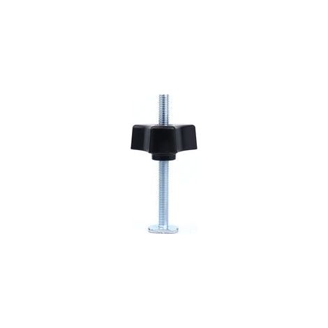 Morsetto a T BRAVIX, strumento di fissaggio in metallo per scanalature a T per la lavorazione del legno (solo 2 viti a T + 2 dadi a bottone)