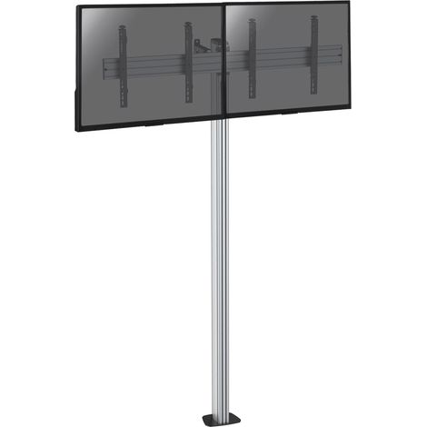 Support sur pied pour 2 écrans TV 43'' - 49'' - Hauteur 240cm - A visser (1/3)