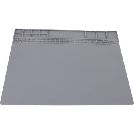 Tapis de Travail en Silicone d'isolation Thermique Tapis de Travail de Réparation Multifonctionnel Antidérapant 932 ° F Résistant aux Hautes Températures pour La Réparation d'ordinateur (1/4)