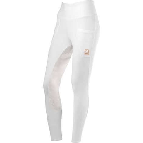 8 anni, Fucsia: Leggings Bambina equitazione Fiordaliso full grip con dettagli oro rosa (1/4)